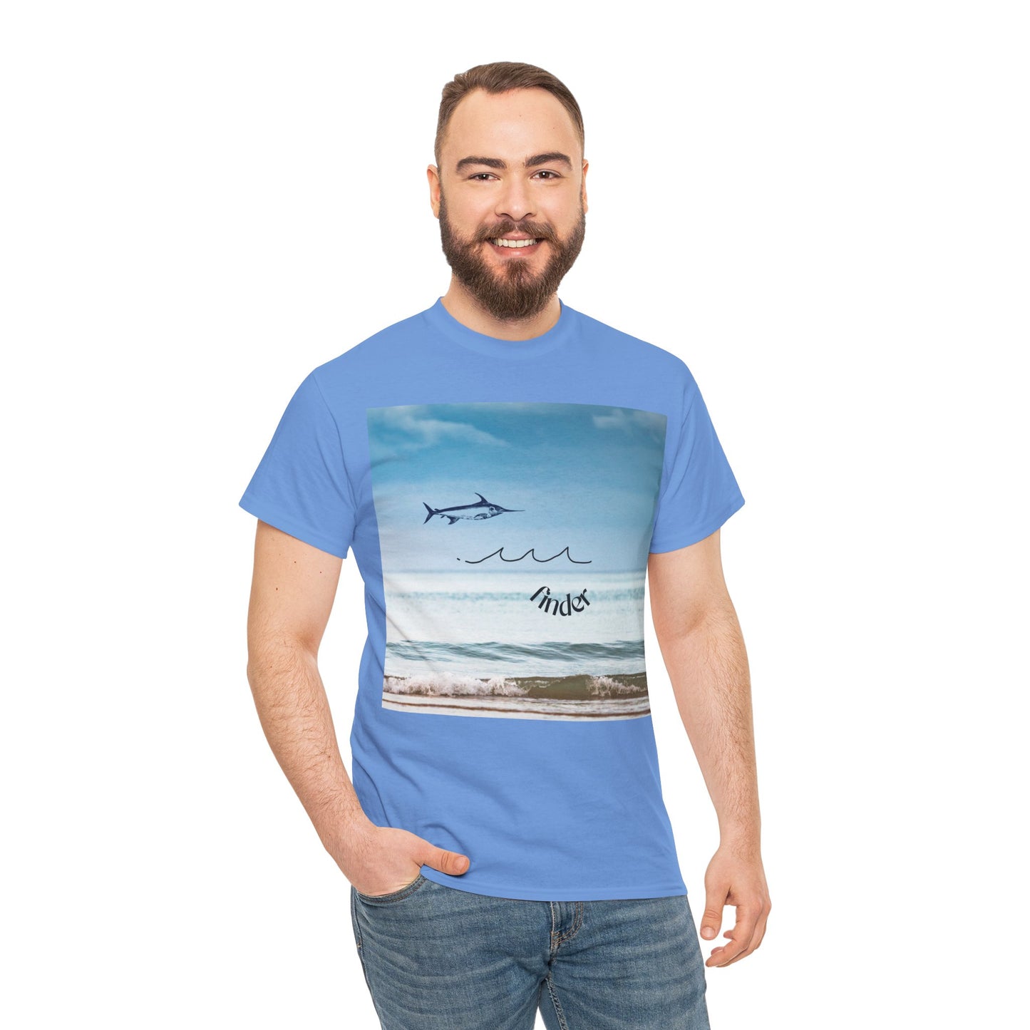 Jascøtee: Swordfish Finder (Unisex Heavy Cotton Tee) - Reel in the Big One!