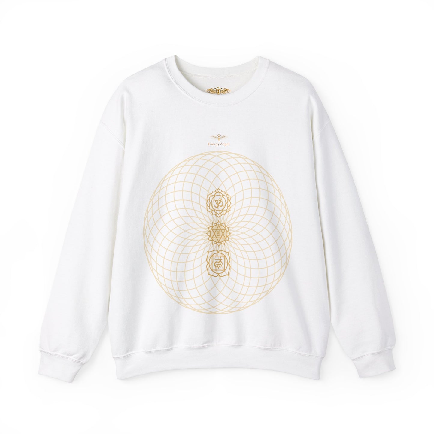 Unisex Chakra Sacred Geometry Festival Gift Heavy Blend™ Crewneck Sweatshirt