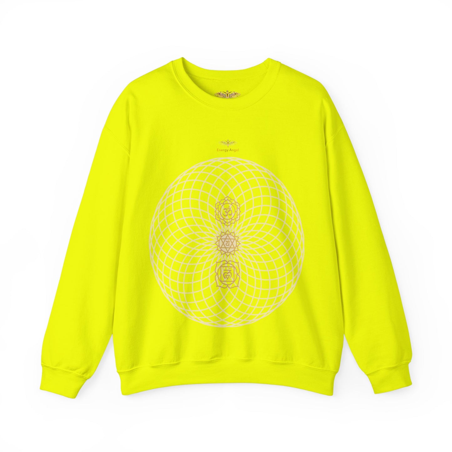 Unisex Chakra Sacred Geometry Festival Gift Heavy Blend™ Crewneck Sweatshirt