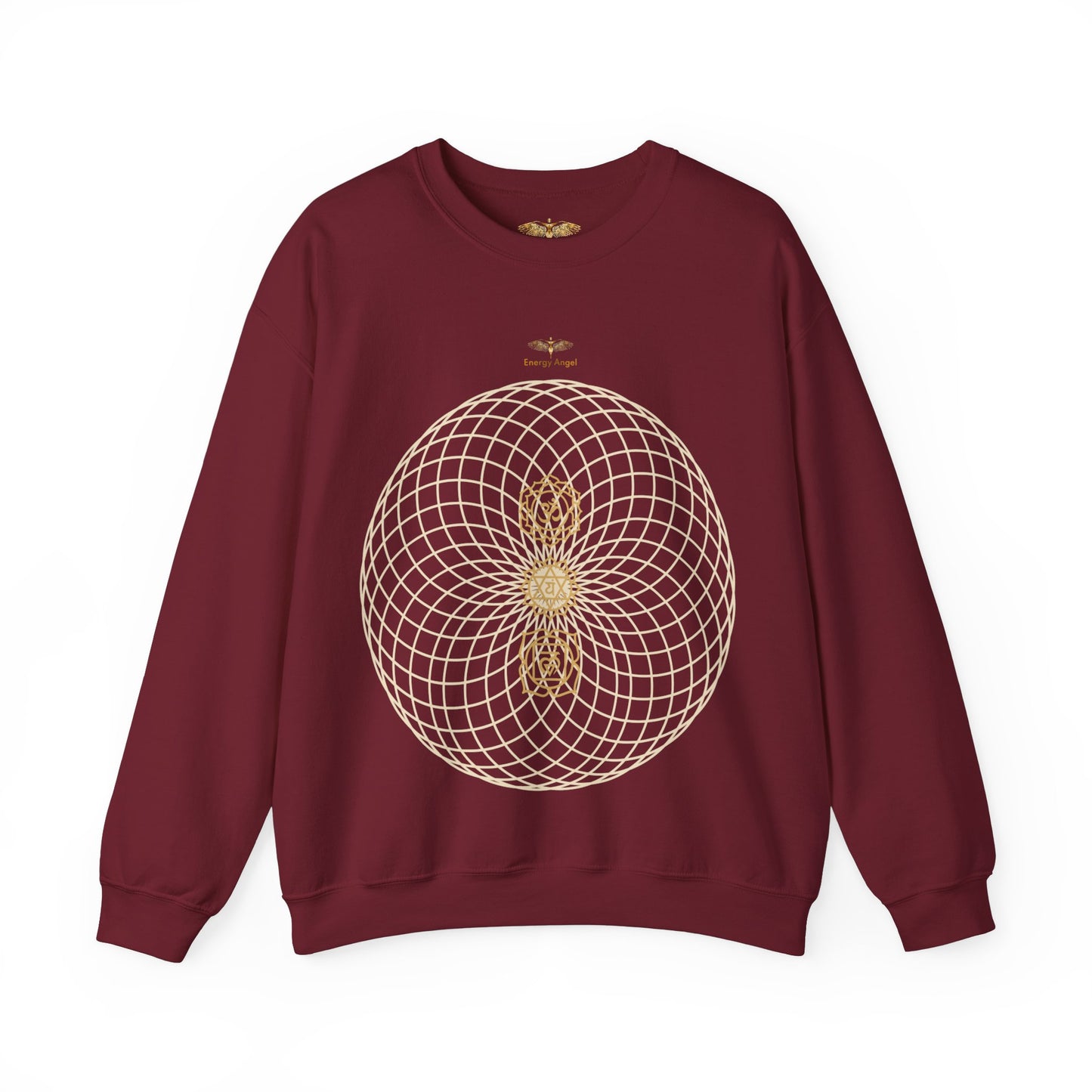 Unisex Chakra Sacred Geometry Festival Gift Heavy Blend™ Crewneck Sweatshirt