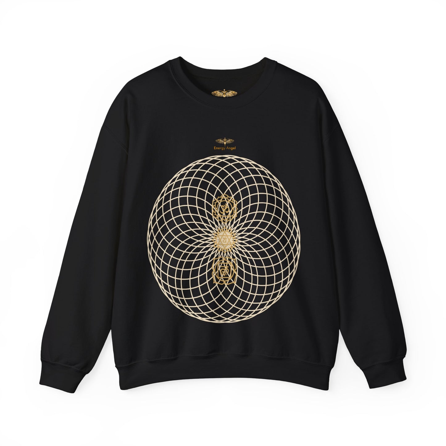 Unisex Chakra Sacred Geometry Festival Gift Heavy Blend™ Crewneck Sweatshirt