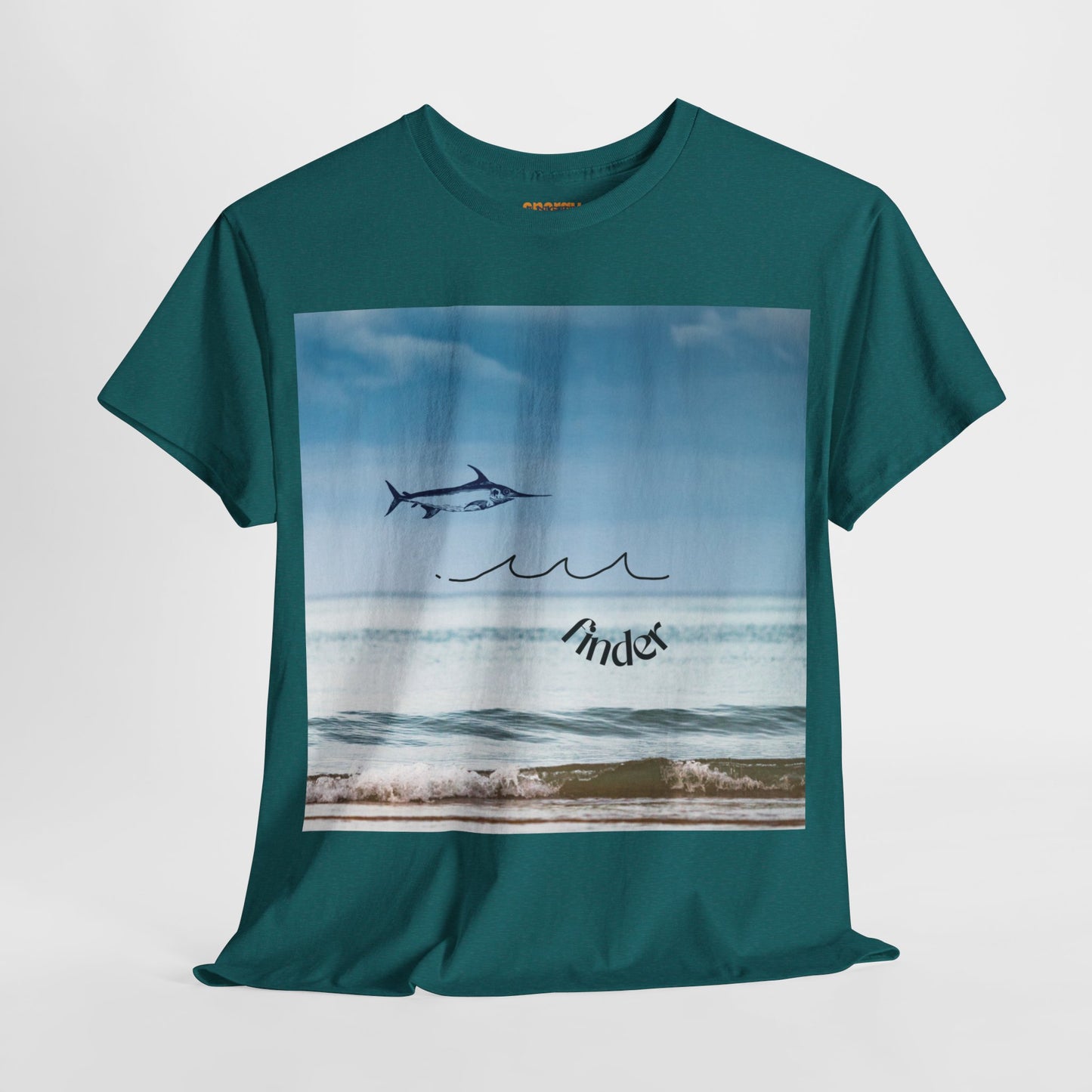 Jascøtee: Swordfish Finder (Unisex Heavy Cotton Tee) - Reel in the Big One!