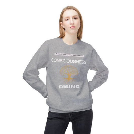 Consciousness Rising Unisex Garment-Dyed Sweatshirt – A Journey in Growth, Transformation, and Unity