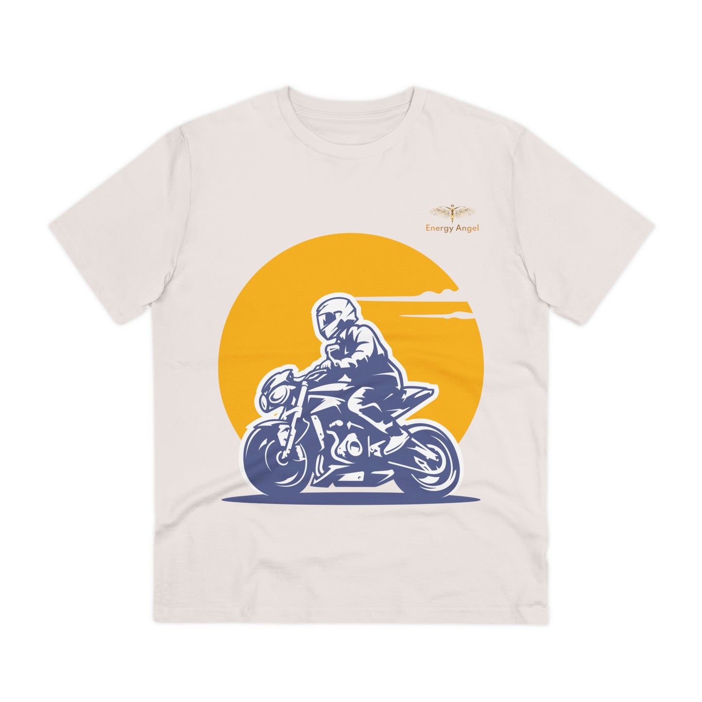 Organic Biker Tee - Born to Ride, Made with Nature