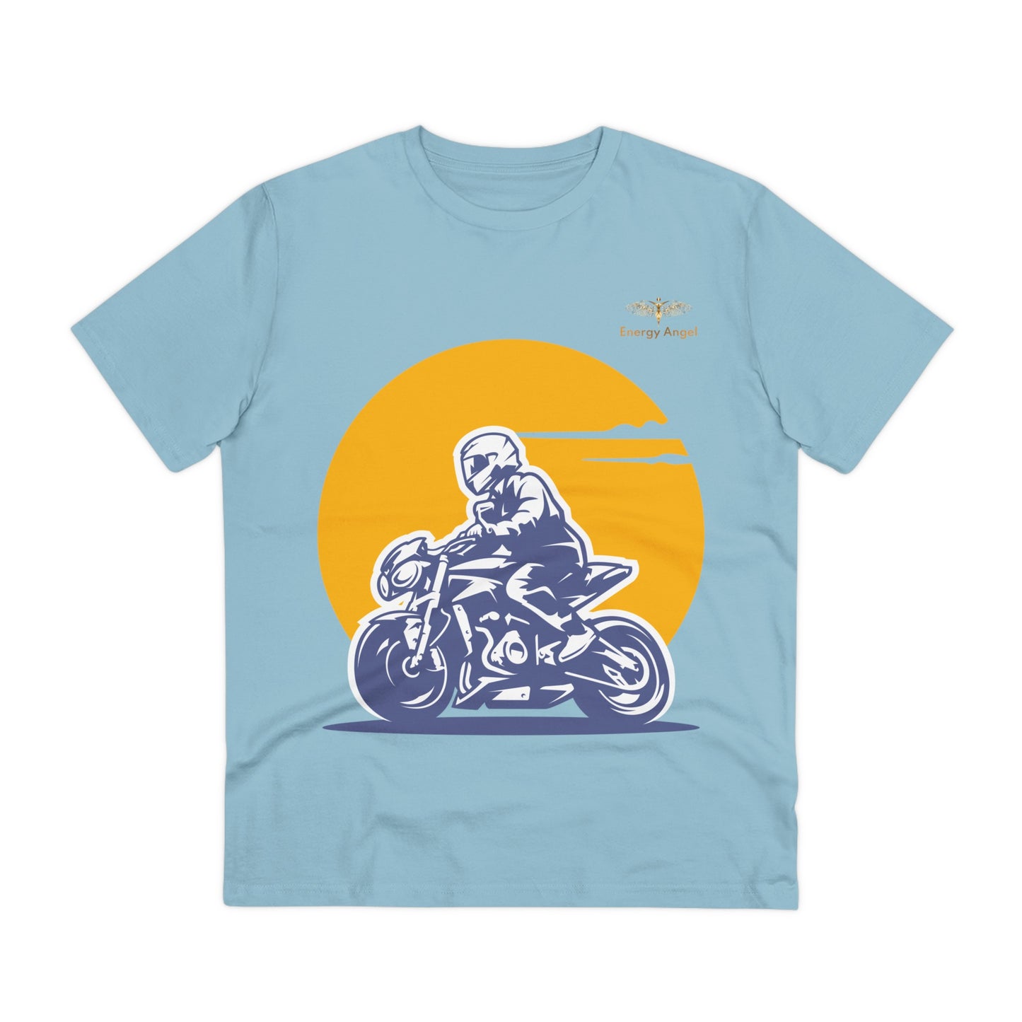 Organic Biker Tee - Born to Ride, Made with Nature