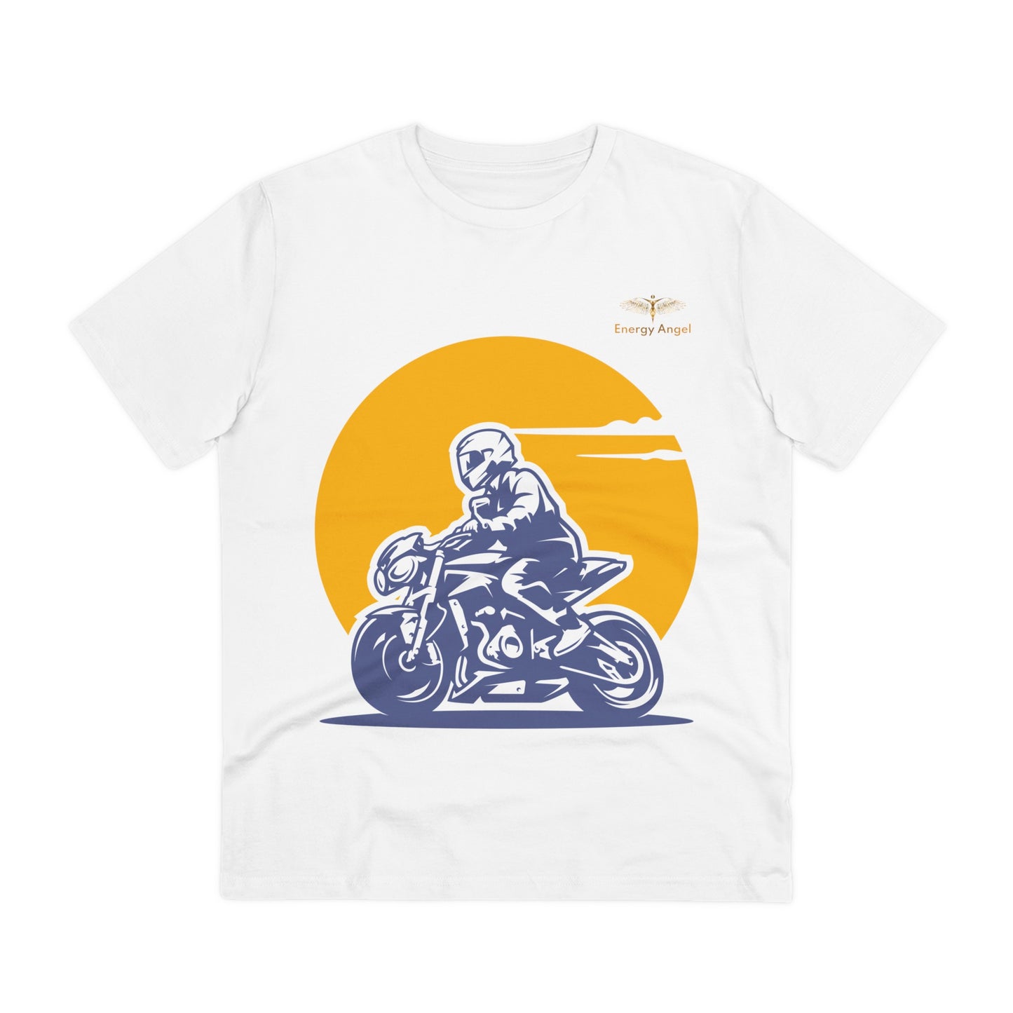 Organic Biker Tee - Born to Ride, Made with Nature