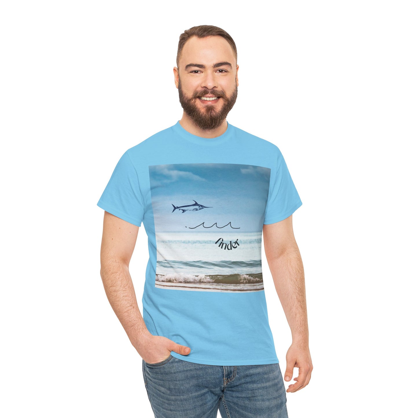 Jascøtee: Swordfish Finder (Unisex Heavy Cotton Tee) - Reel in the Big One!