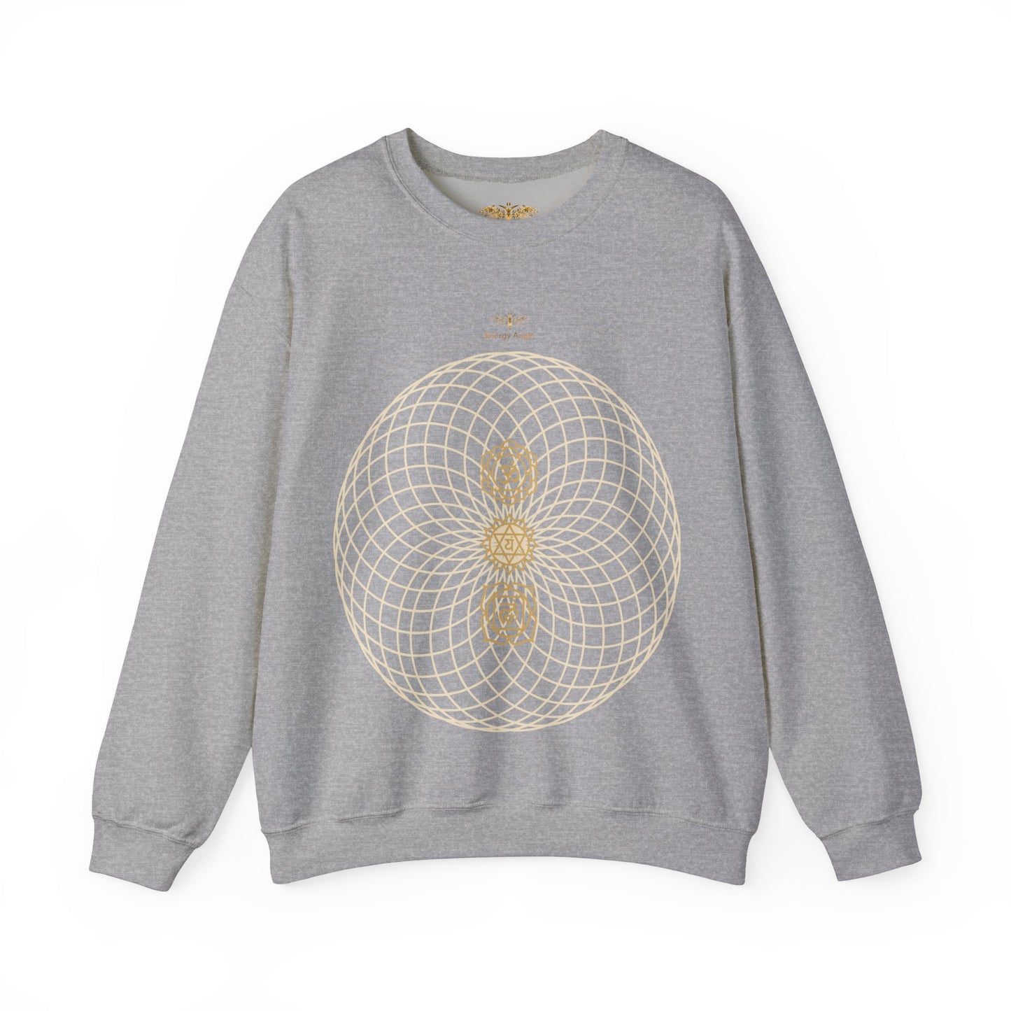 Unisex Chakra Sacred Geometry Festival Gift Heavy Blend™ Crewneck Sweatshirt