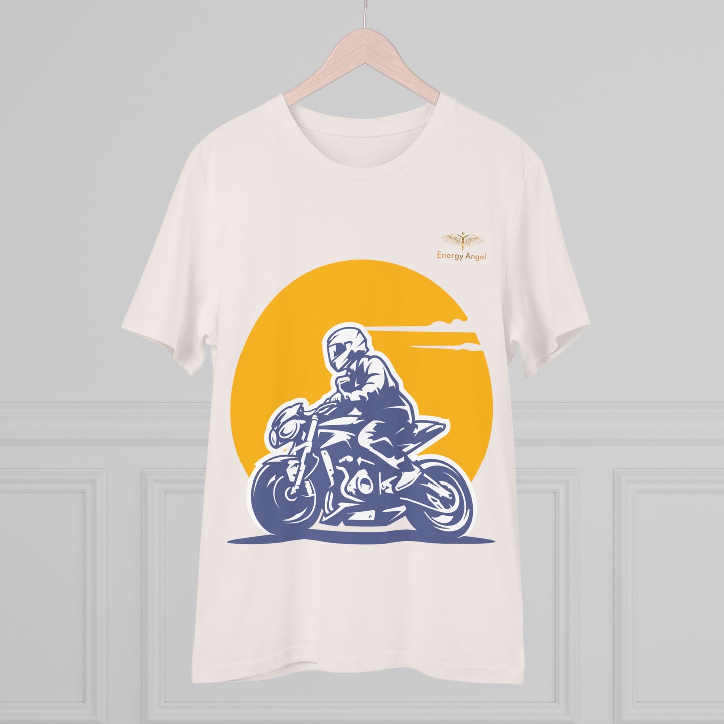 Organic Biker Tee - Born to Ride, Made with Nature