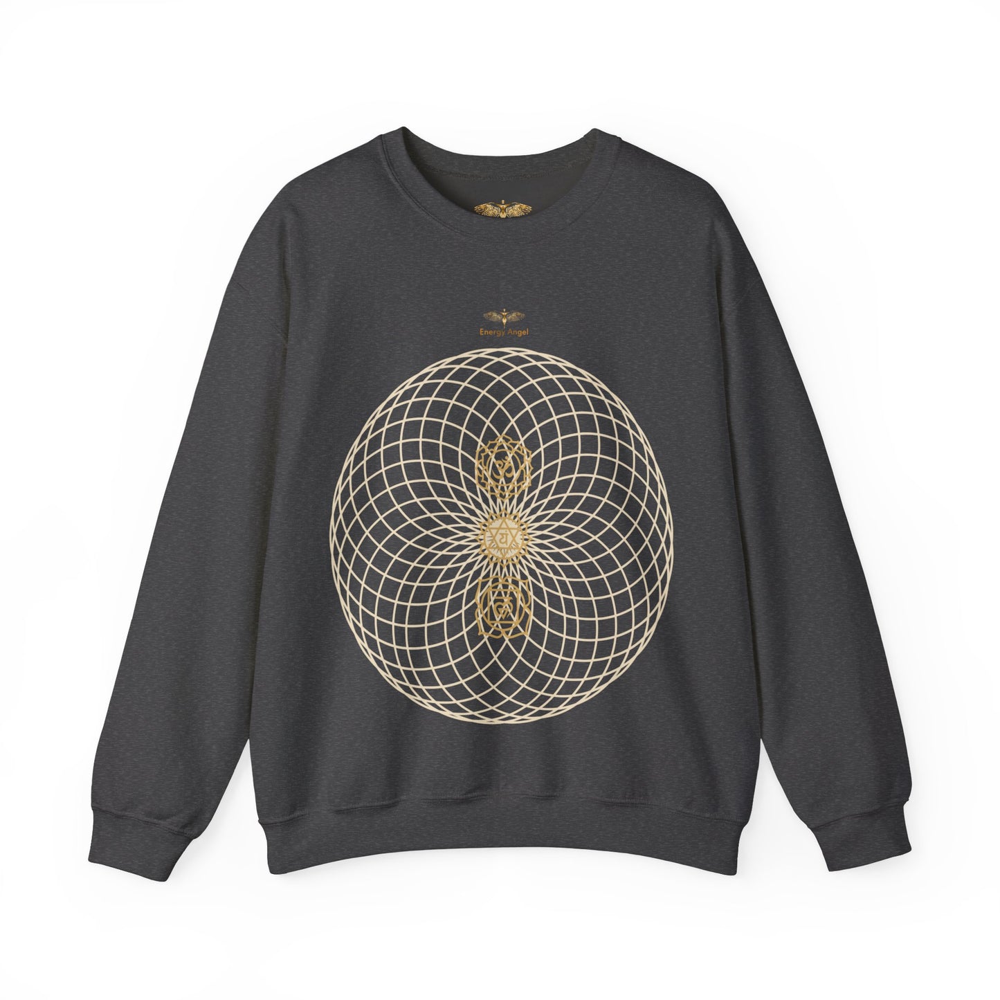 Unisex Chakra Sacred Geometry Festival Gift Heavy Blend™ Crewneck Sweatshirt