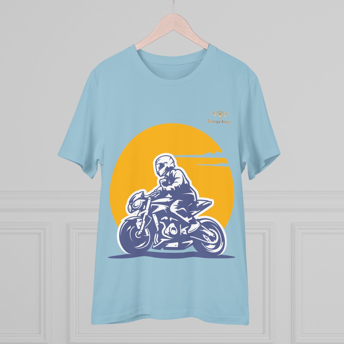 Organic Biker Tee - Born to Ride, Made with Nature