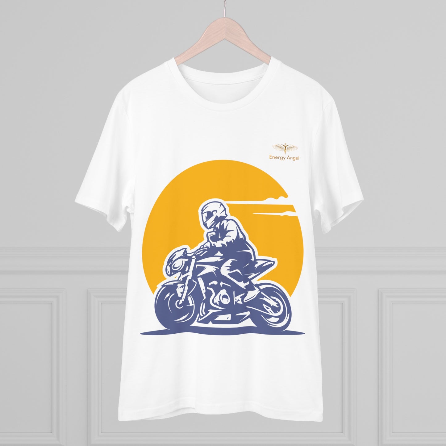 Organic Biker Tee - Born to Ride, Made with Nature