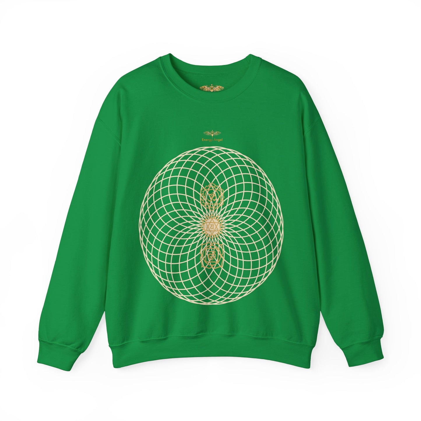 Unisex Chakra Sacred Geometry Festival Gift Heavy Blend™ Crewneck Sweatshirt