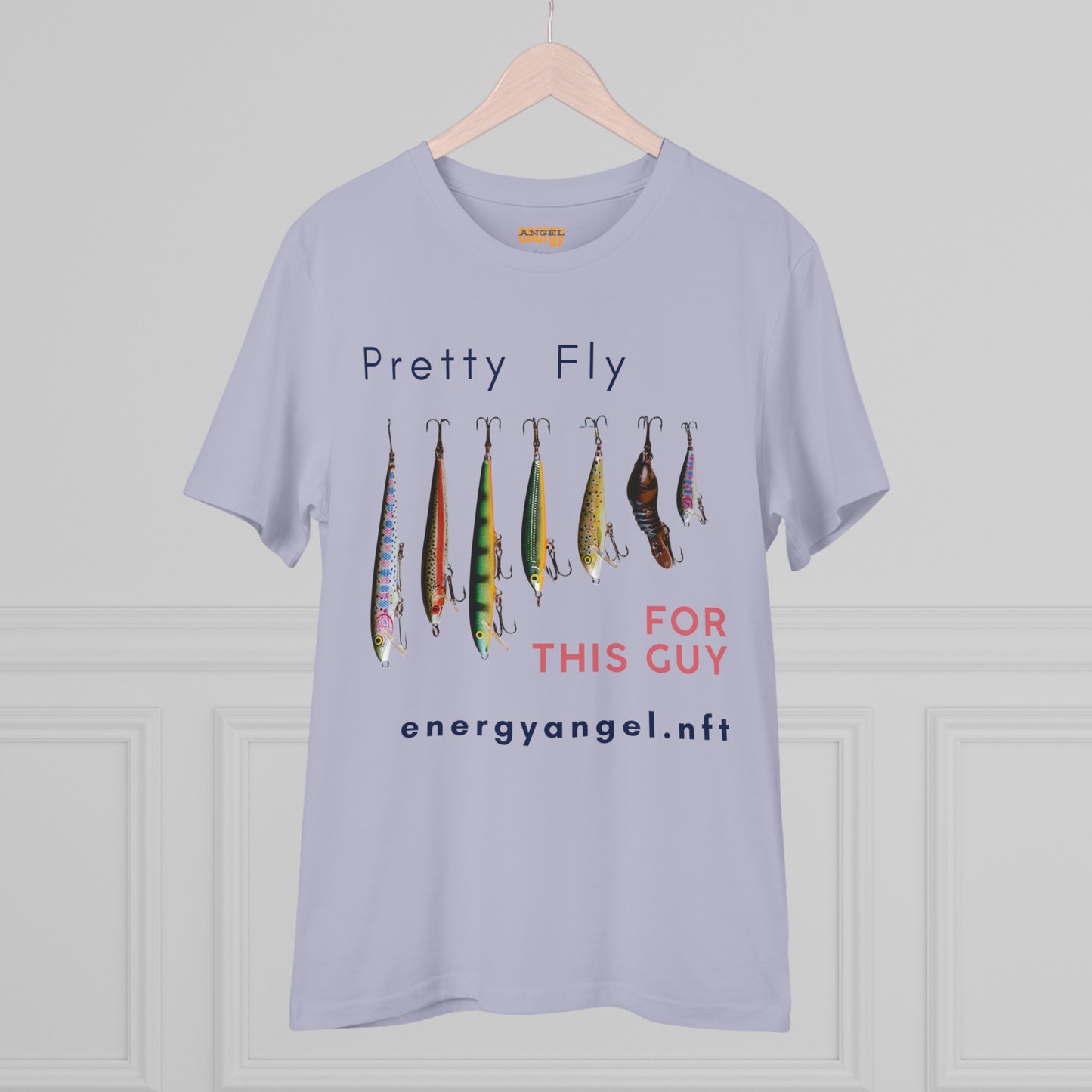 Jascøtee: Pretty Fly for a Fish Guy (Organic Crewneck) - Reel in Style with Eco-Conscious Threads