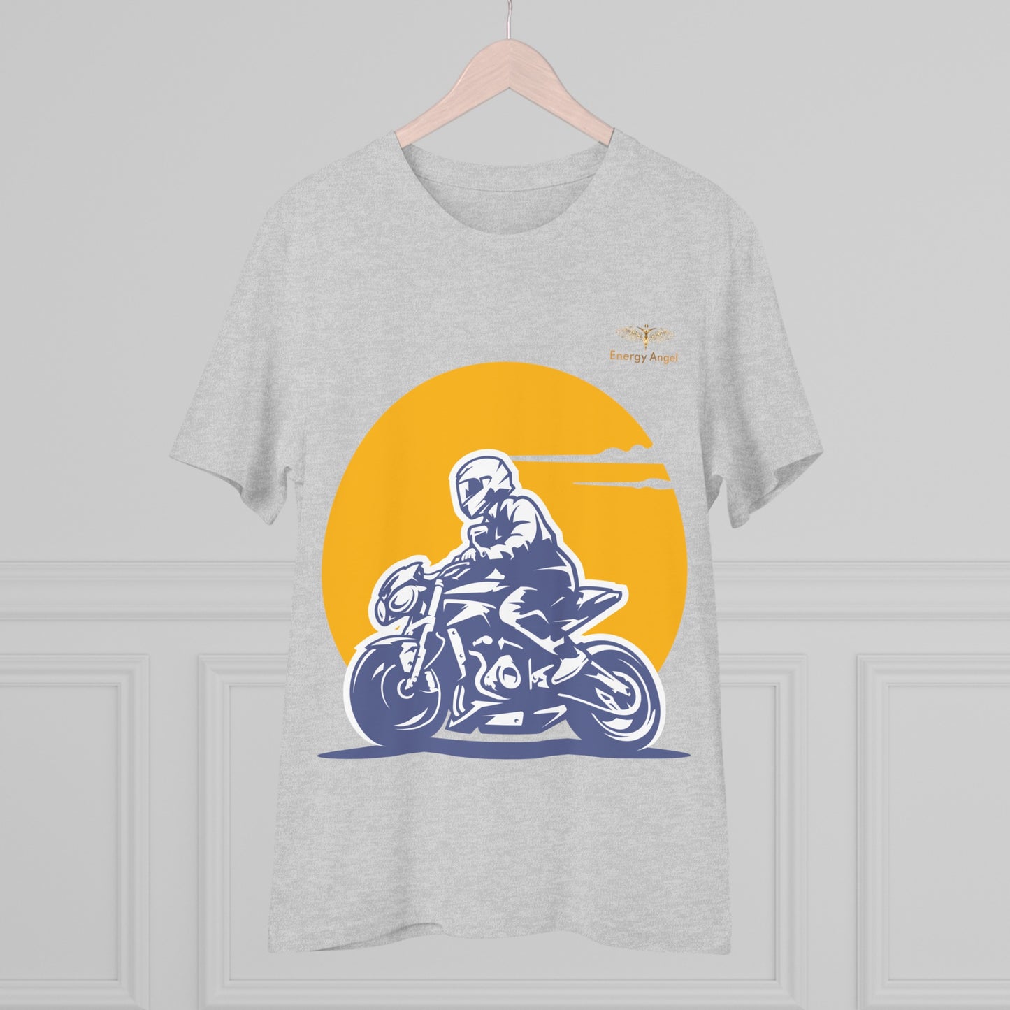 Organic Biker Tee - Born to Ride, Made with Nature